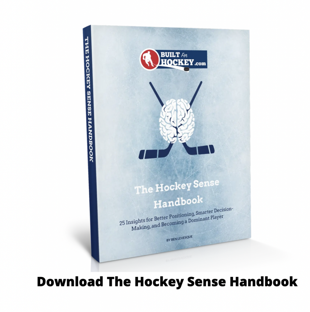 A training handbook to help improve hockey sense on the ice.